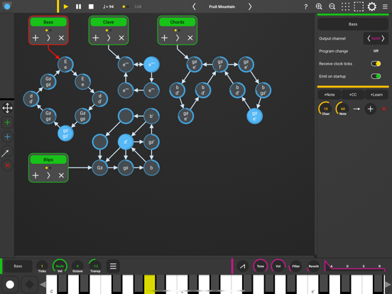 Senode - Graph Sequencer iPad app afbeelding 2