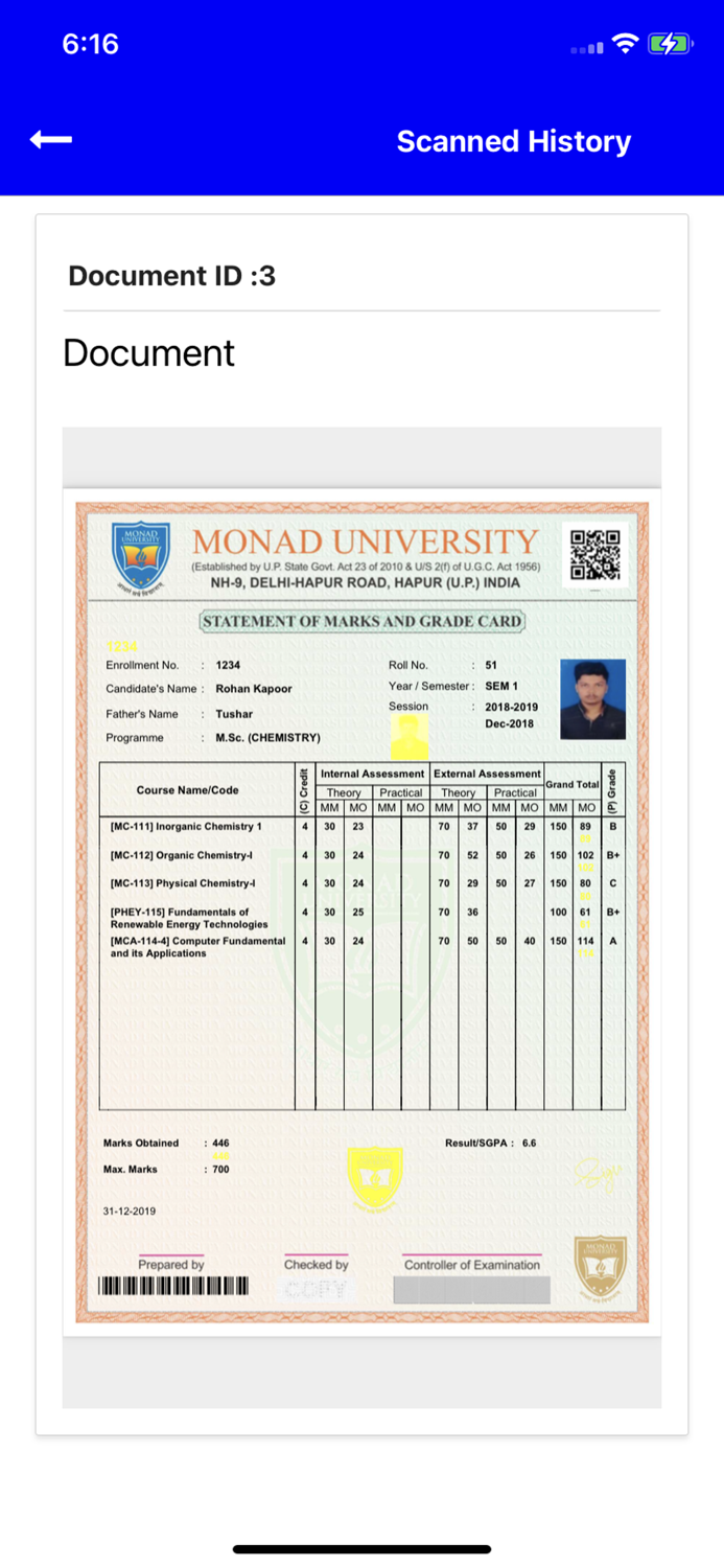 MONAD SeQR Scan