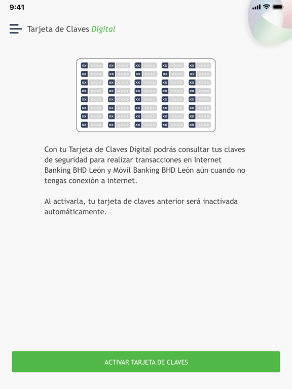 Screenshot #5 pour Tarjeta de Claves Digital BHD