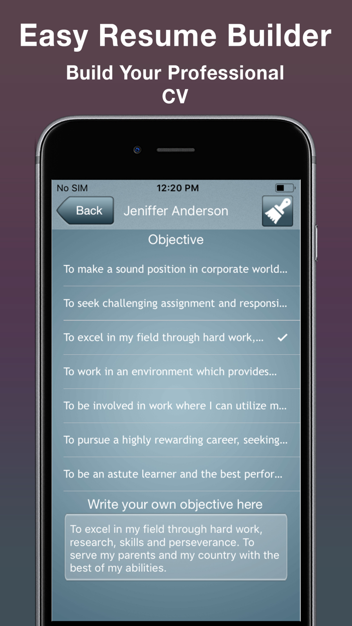 Easy Resume Builder  CV Maker