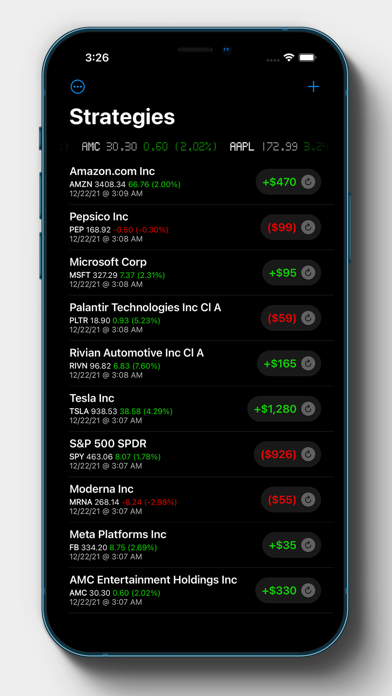 Options Profit Calculator Screenshot