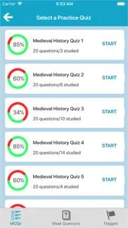 medieval history quiz iphone screenshot 2