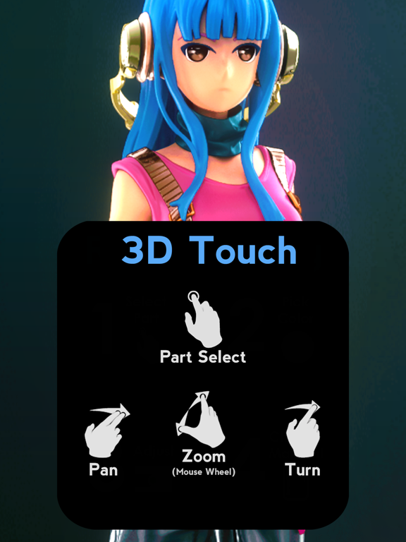Screenshot #6 pour ColorMinis Anime 3D Coloriage