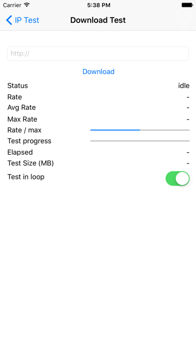 Screenshot #2 pour IP Test - Bandwidth test