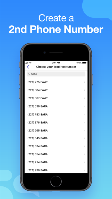 TextFree: Second Phone Number Screenshot