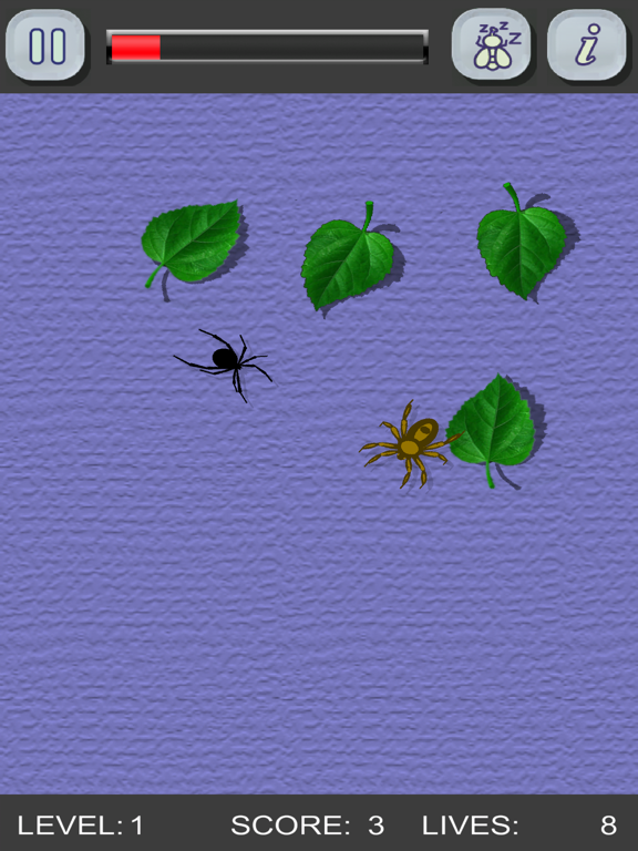 Kill the spiders! Black Widow iPad screenshot