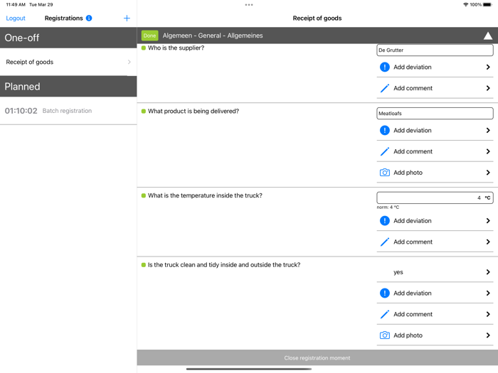 Normec Registrations