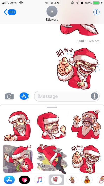 Christmas Santa - Xmas Sticker
