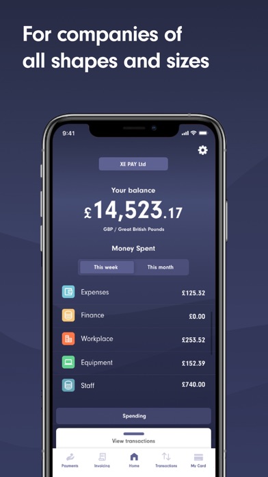 Xonder Business Account Screenshot