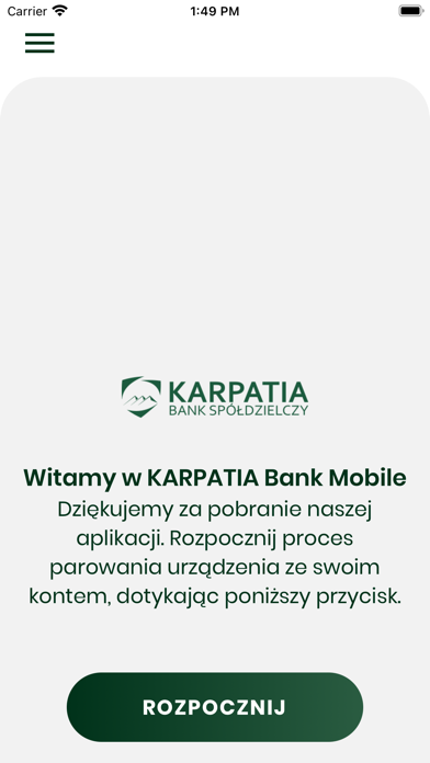 KARPATIA Bank Mobile Screenshot