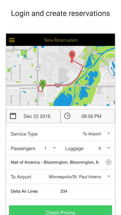 Ray Rides Booking Screenshot