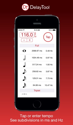 DelayTool: BPM Calculatorのおすすめ画像1