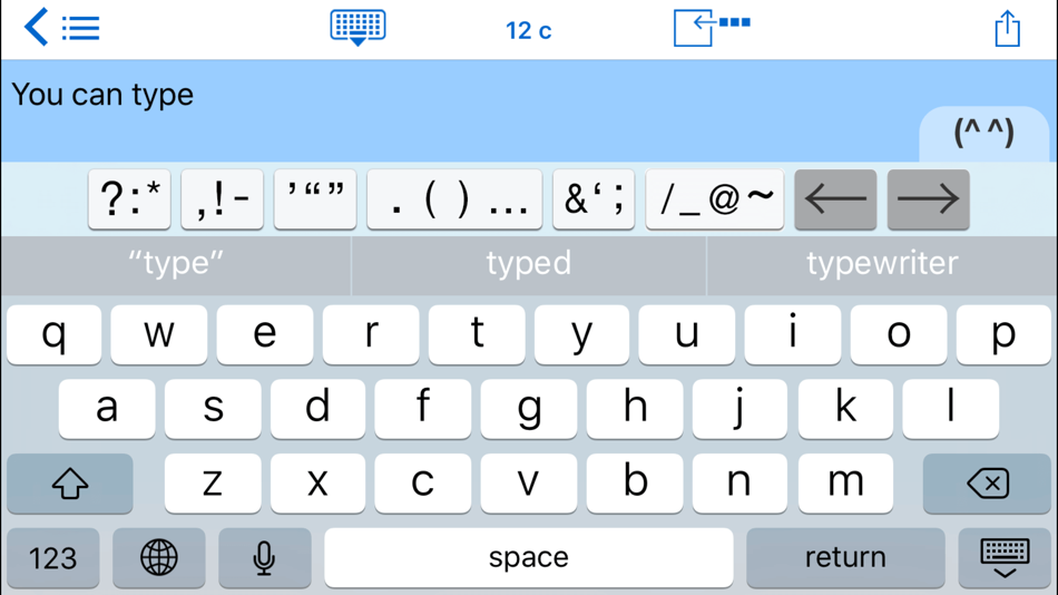 #3. Easy Mailer English Keyboard (iOS) By: 4us
