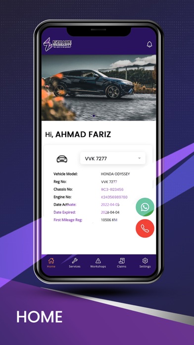 Ezcare Warranty Screenshot