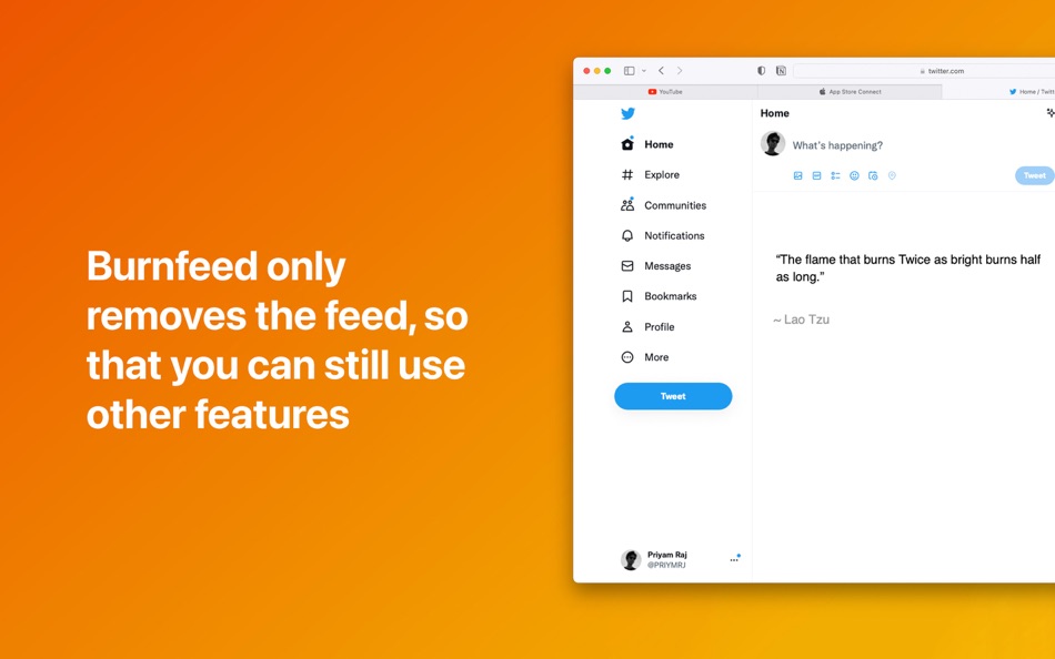 #4. Burnfeed - Stop Scrolling (macOS) Podle: Priyam Ventures Private Limited