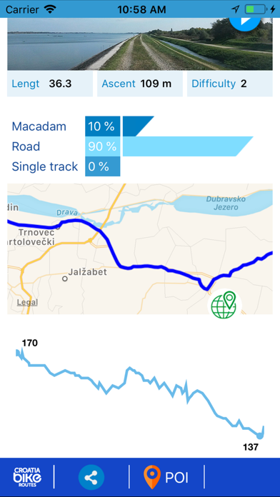 Varazdin Bike Routes Screenshot