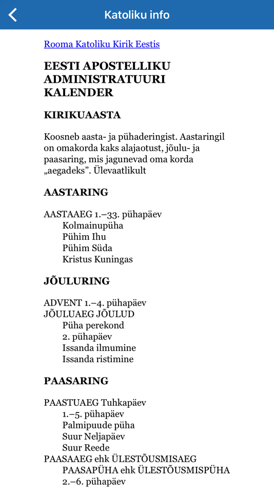 #3. Kalender.NET (iOS) Podle: Eesti Piibliselts