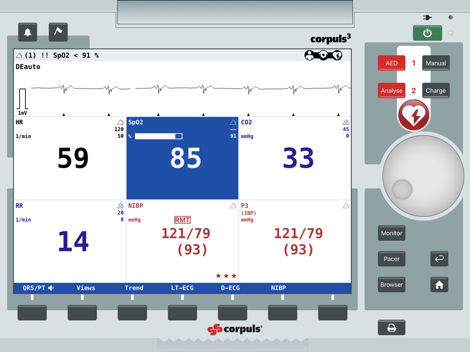 #5. corpuls simulation (iOS) Podle: corpuls GS Elektromedizinische Geräte G. Stemple GmbH