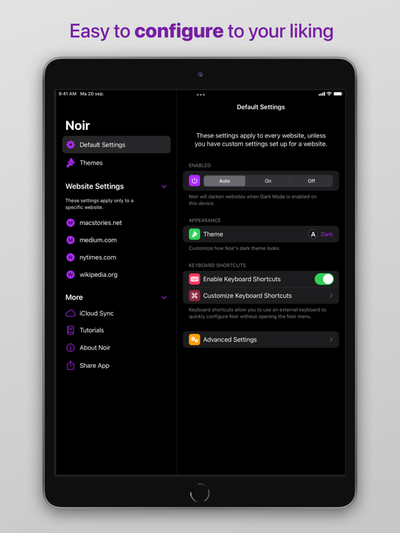 Screenshot #6 pour Noir - Dark Mode for Safari