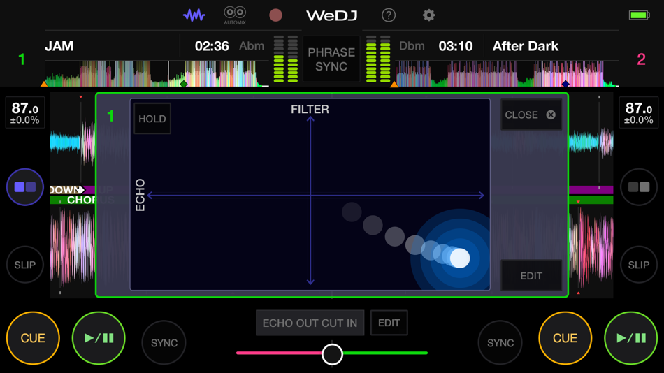 #2. WeDJ for iPhone (iOS) Bởi: AlphaTheta Corporation