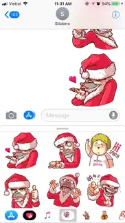 christmas santa - xmas sticker iphone screenshot 2