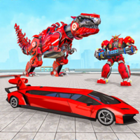 Dino Robot Transform Limo Car