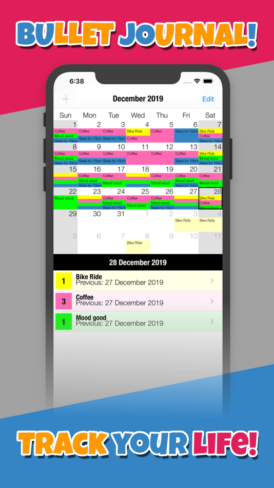 #1. BuJo - Track Your Life (iOS) بواسطة: New Mills Computer Ltd