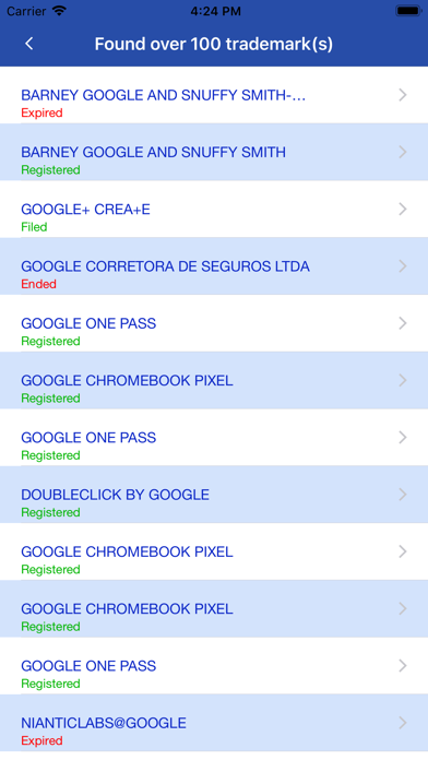 Brazil Trademark Search Tool Screenshot