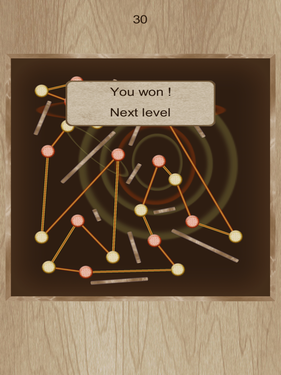 Connection Lines. Color Disks iPad screenshot