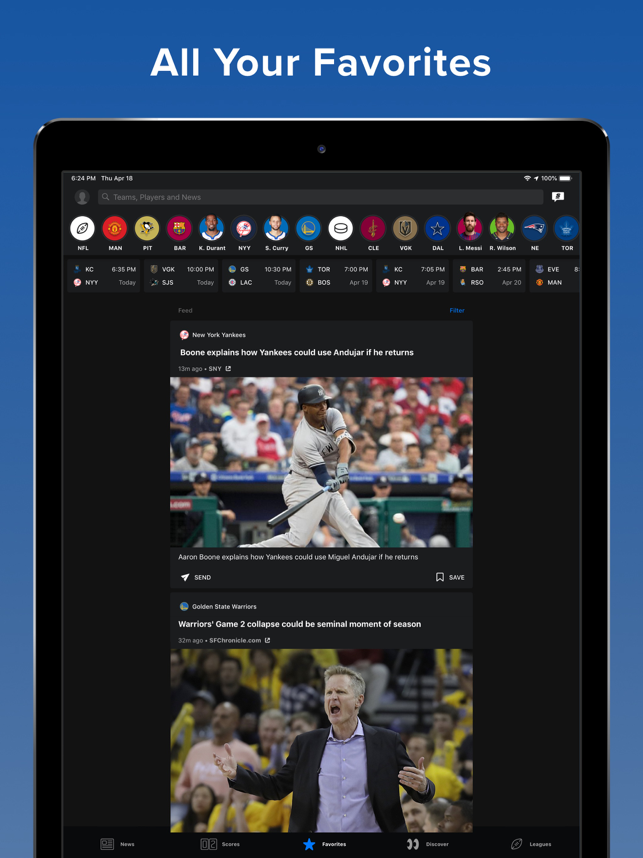 ?theScore: Sports News & Scores Screenshot