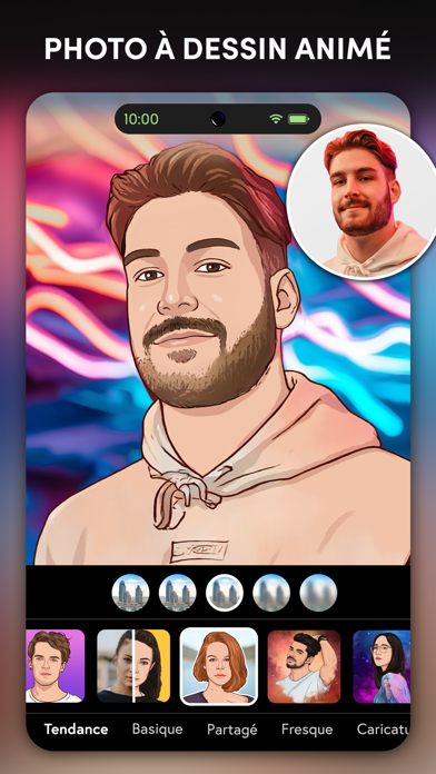 Screenshot #3 pour ToonApp IA Filtre Dessin Animé