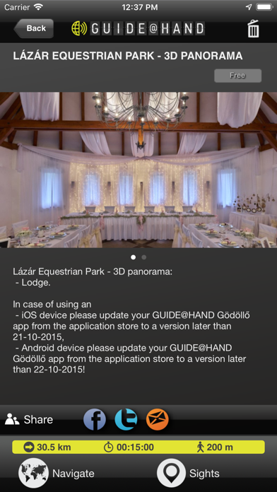 Gödöllő GUIDE@HAND Screenshot