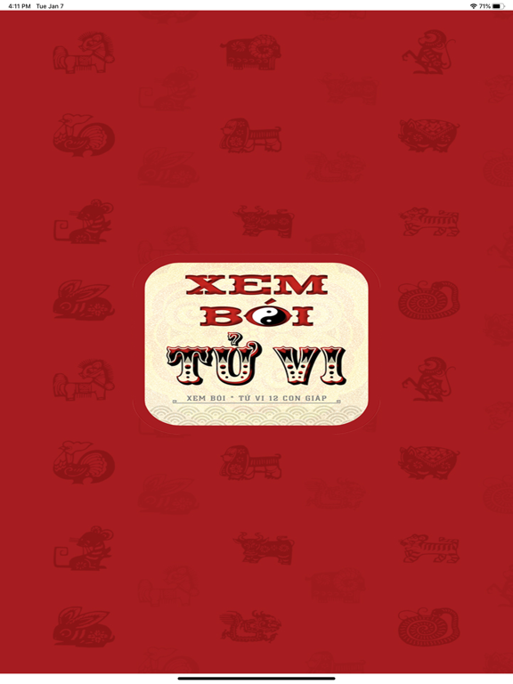 Xem Boi Tu Vi iPad screenshot 1 - Lifestyle app