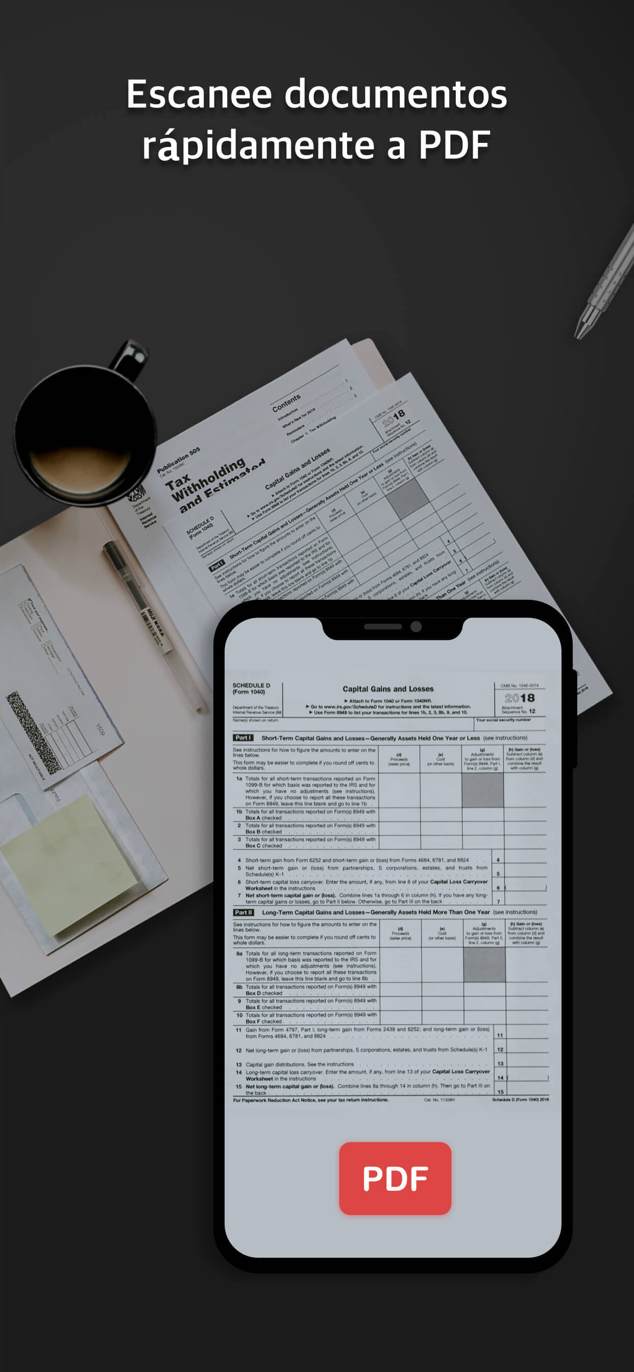PDF ScannerPro para documentos