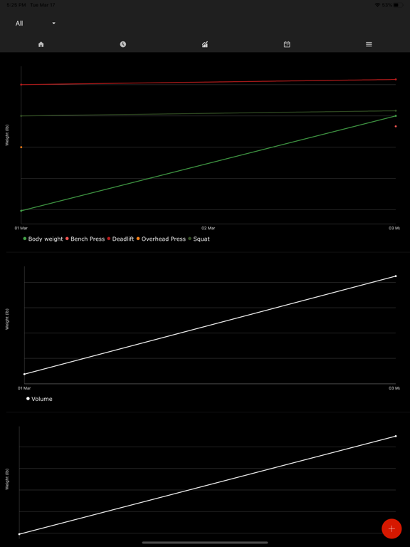 Startling Strength 3x5 Gym Log iPad screenshot