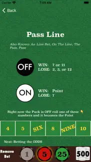 learn craps iphone screenshot 2