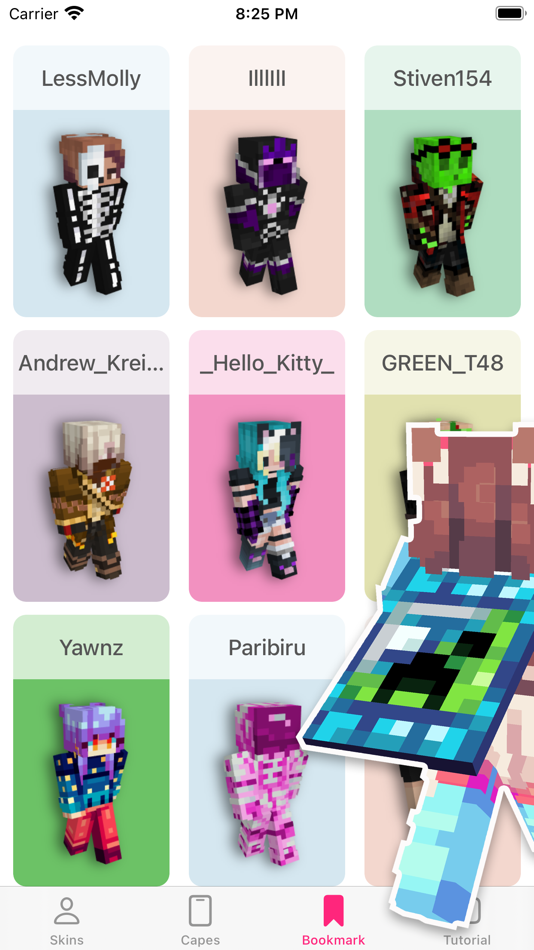 #5. SKINS FOR MINECRAFT * SKINSEED (iOS) 게시자: Huyen Phan