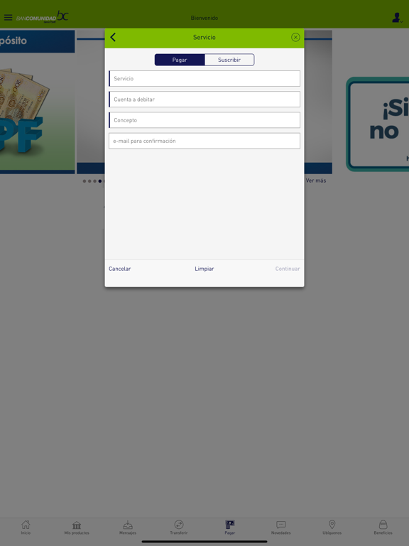 bc móvil iPad screenshot 6 - Finance app