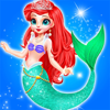 Princess Mermaid Makeup Games - Blue Eyes