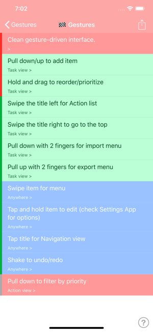 Manageable: Nested ToDo Lists Screenshot