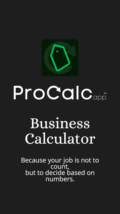 ProCalc.app: Margin, BreakEven
