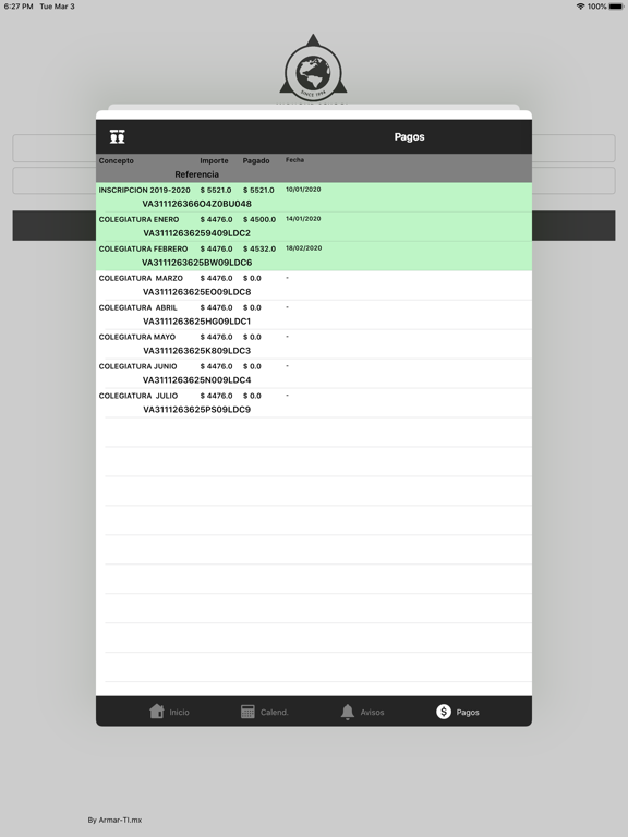 VarmondSchool iPad screenshot