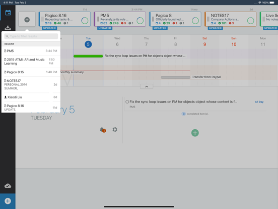 Screenshot #5 pour Pagico Mobile