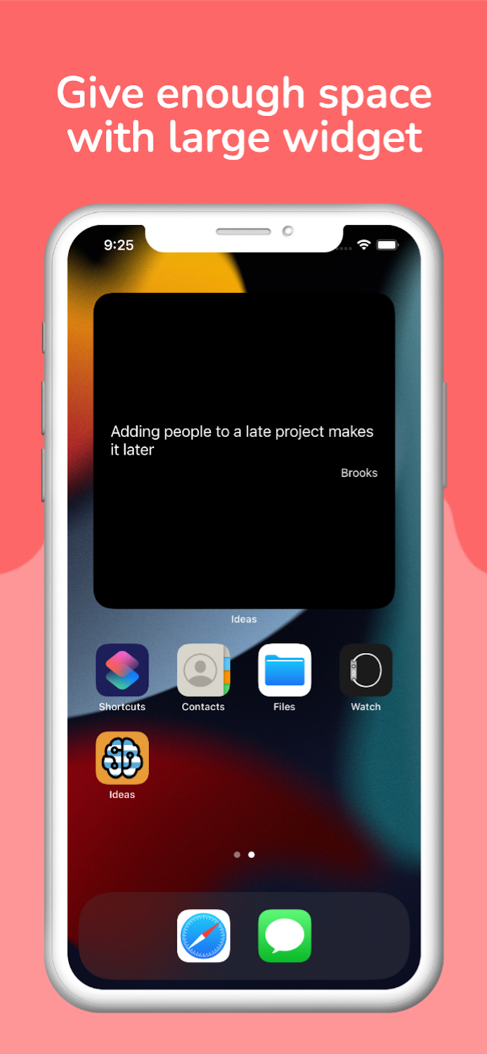 Ideas Widget