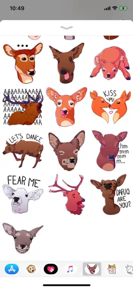 Game screenshot Deer Emoji Funny Stickers apk