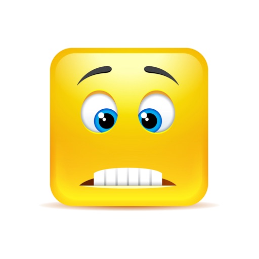 Yellow Square Smileys Emoticon iOS App