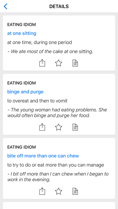 Food & Sports idioms Screenshot