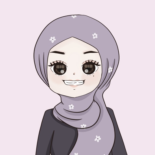 lovely violet hijabi