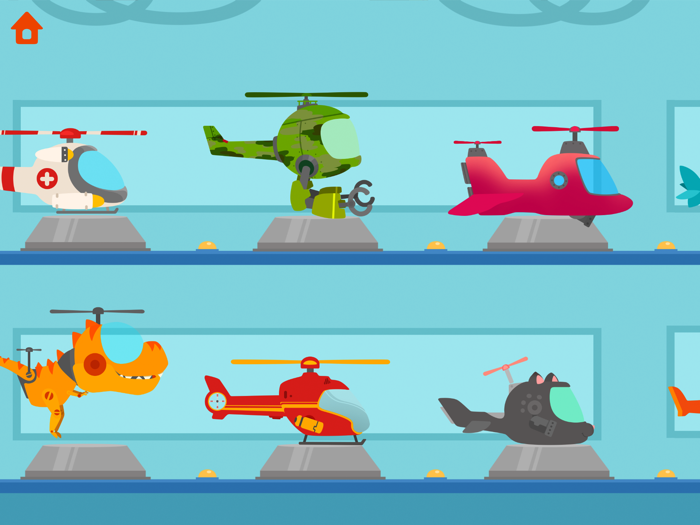 Dinosaur Helicopter Kids Games