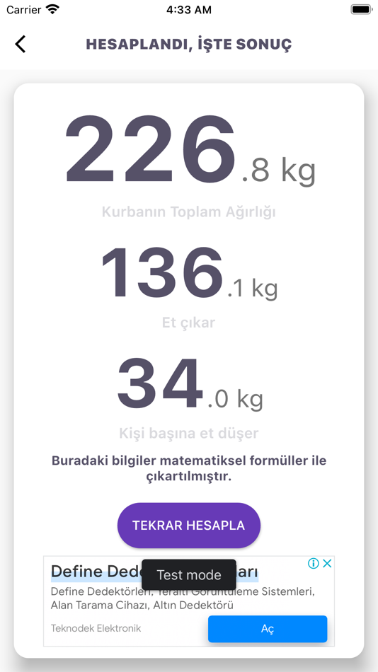 #3. Kurbanlık Kilo Hesaplama PRO (iOS) 由: Bayram Ali UNUVAR